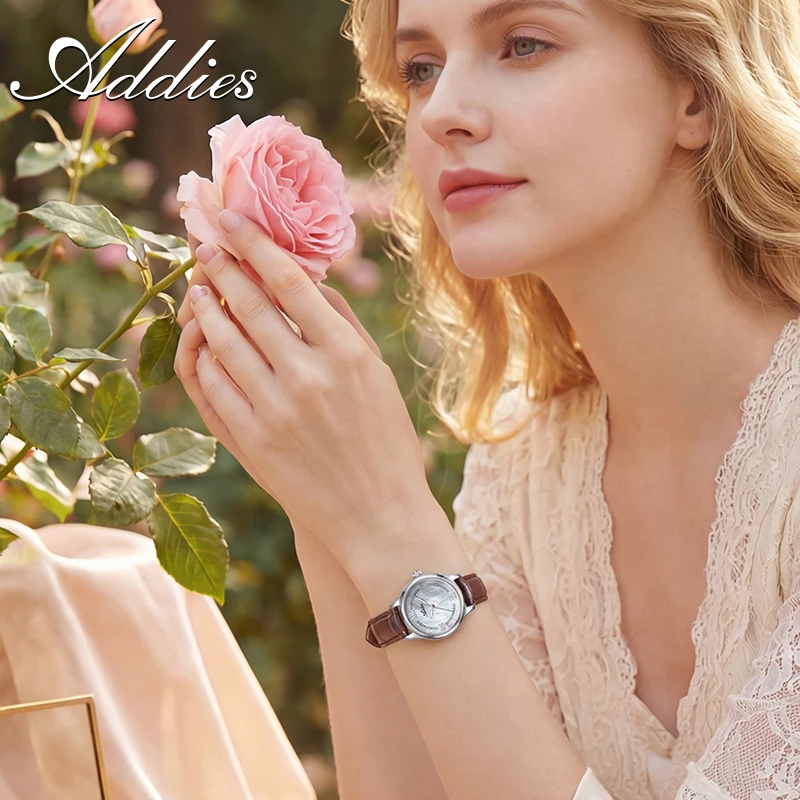 

Addies Japan GL32 Sapphire Glass Watches Mother of Pearl Dial Women's Quartz Watch 5Bar Waterproof Stainless Steel Wristwatches