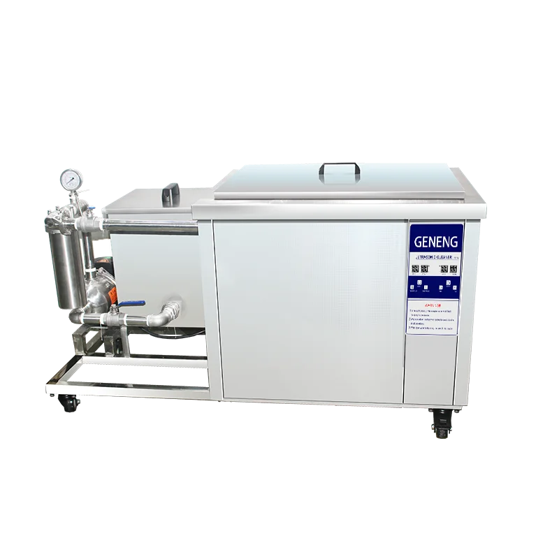 Ultrasonic cleaning machine with filter cycle oil removal rust removal large industrial machine song energy G-360GL 135L 1800W