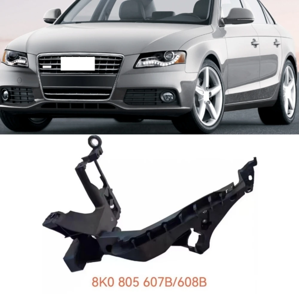 

X-T Front bumper headlight bracket 8K0805607A 8K0805608A For AUDI A4 B8 2009-2012