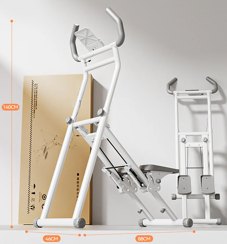Foldable Stair Climber Exercise Machine for Home Use Aerobic Fitness 3 Level Height Adjustment Suitable for Home Fitness