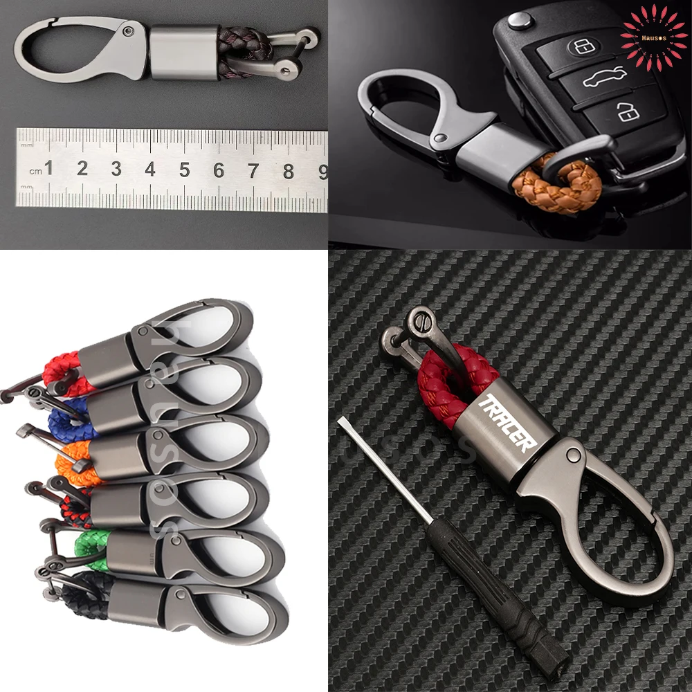

Braided Rope Keyring Metal Keychain For Yamaha Tracer Tracer7 Tracer9 7 9 Accessories Keychain Keyring Lanyard Chain Motorcycle