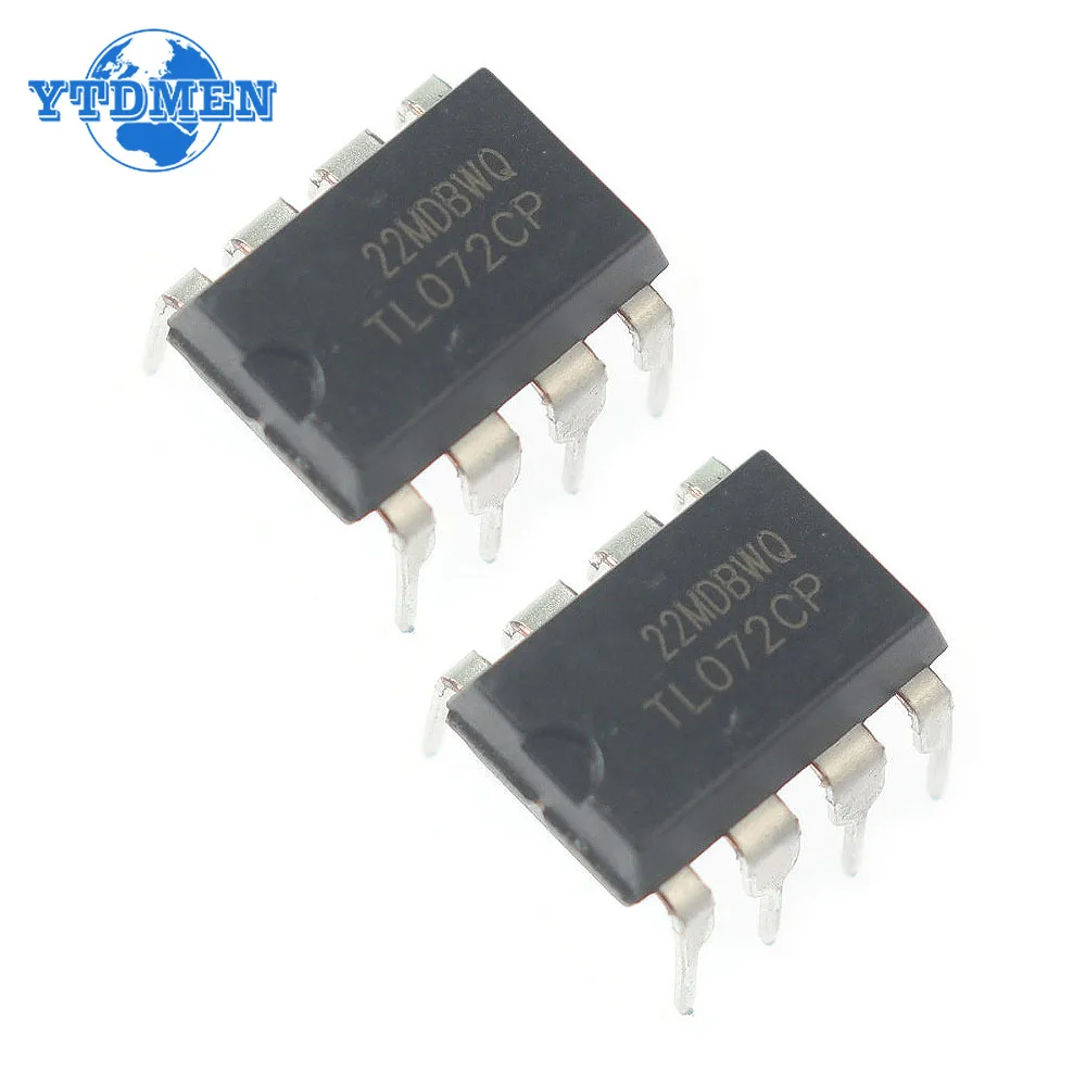 10PCS TL072 DIP8 Amplifier Set Low Noise FET Input Operational Amplifiers DIP-8 Integrated Circuit Electronic Component