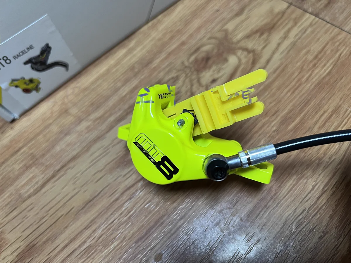 MAGURA MT8 raceline Hydraulic brake AWARD-WINNING PERFORMANCE WITH FOUR PISTONS Limited edition fluorescent yellow