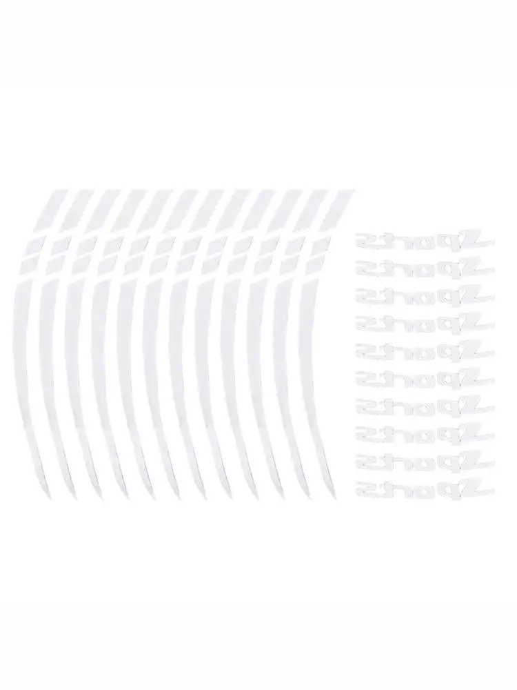 12Pcs Motorcycle Bicycle- Wheel Rim Stripe Reflective 18-21in Wheel Decal Tape Sticker Wheel Decal Tape Sticker Tire Trim Strips