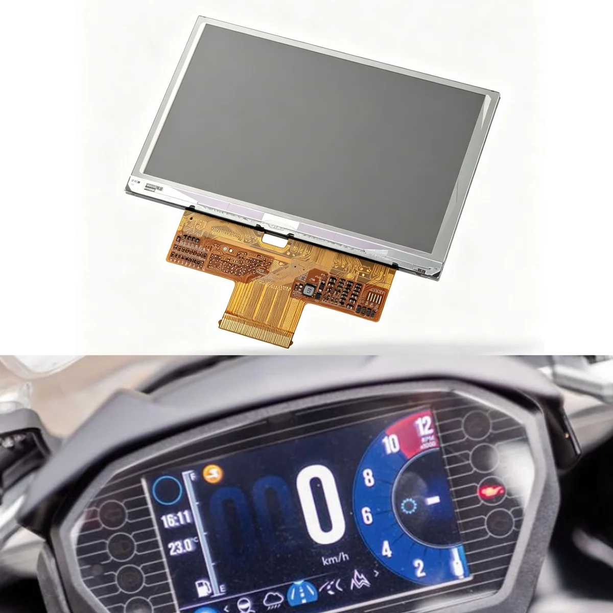 FOG LCD Display for Triumph Street Triple 765Rs TIGER 800 1200 XCA XR XLX  XRT XRX XRXL 2018 2019 2020 2021 Dashboard