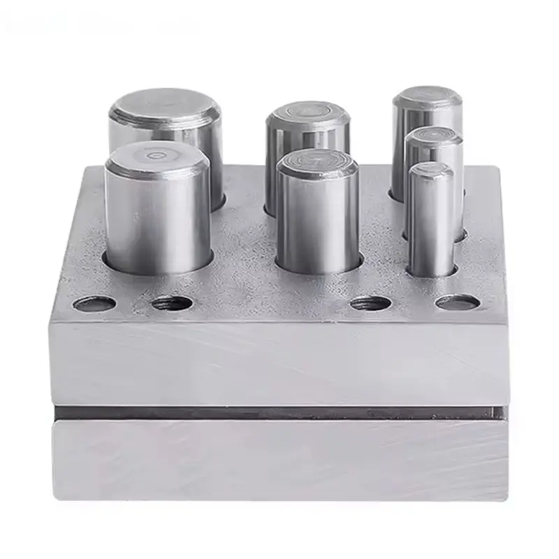 

A33Z-круглая форма для резки, штамповочный штамп, круглый дырокол, набор пробойников с 7 отверстиями, штамп в форме гнезда, штамповочные инструменты для металлических украшений