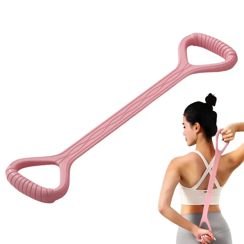 Elastic Exercise Bands Figure 8 Resistance Exercise Bands Non-Slip Stretch Bands Portable Exercise Stretch Bands Workout Bands