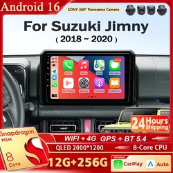 Android 16 For Suzuki Jimny 2018 2019 2020 Car Radio Multimedia Stereo Video Player GPS Navigation Carplay Auto DSP RDS 2Din DVD