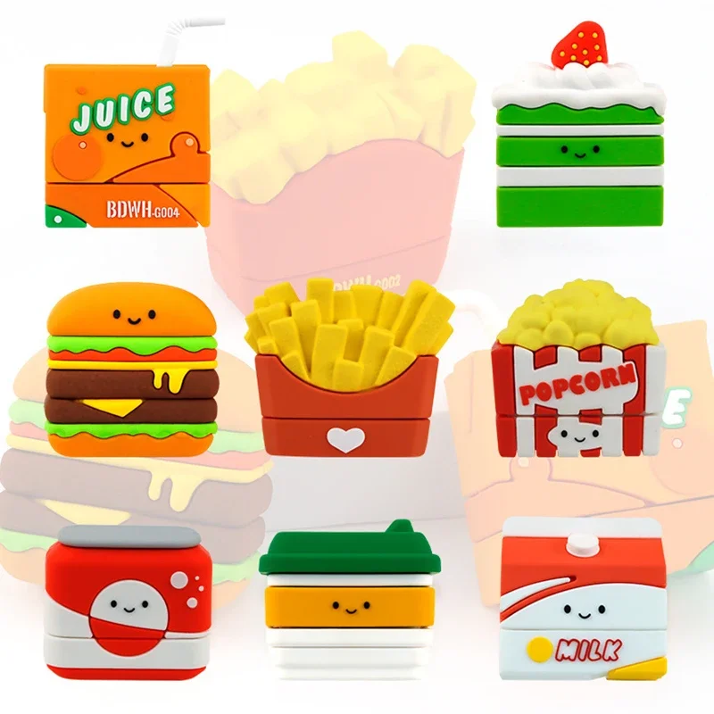 Name Stamps Custom-Made Seal Clothes Children Baby Waterproof French fries Hamburg Strawberries Chips Non-fading Food Personal