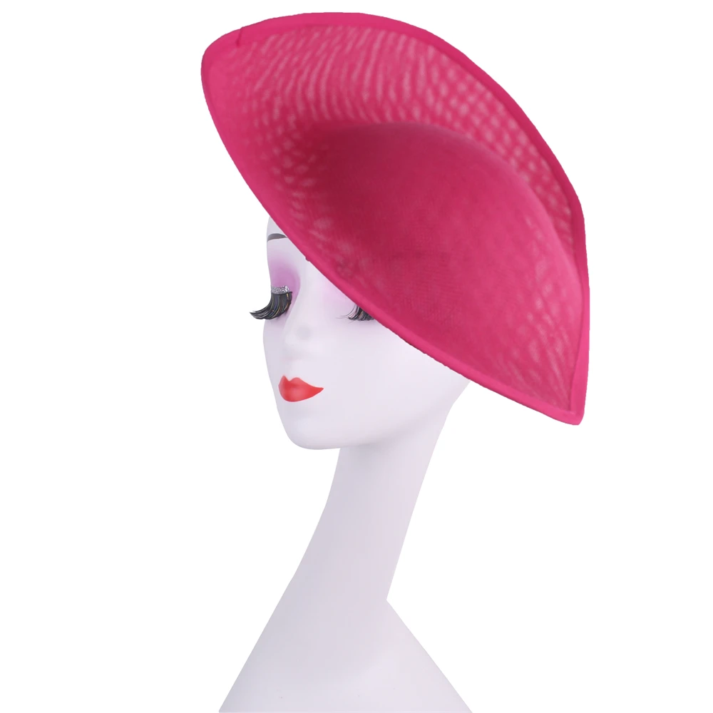 Projekt serca 30CM Fascinator podstawa materiały na formalne wydarzenie kobiety kapelusz ślubny DIY akcesoria do włosów zrób czapkę Millinery Cap Fabric