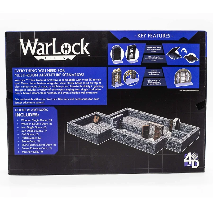 Wizkids-azulejos de Warlock para niños, accesorios para puertas en miniatura, arcos, cocina, Tarven, juegos de mesa, juguete, Hobby, coleccionables,