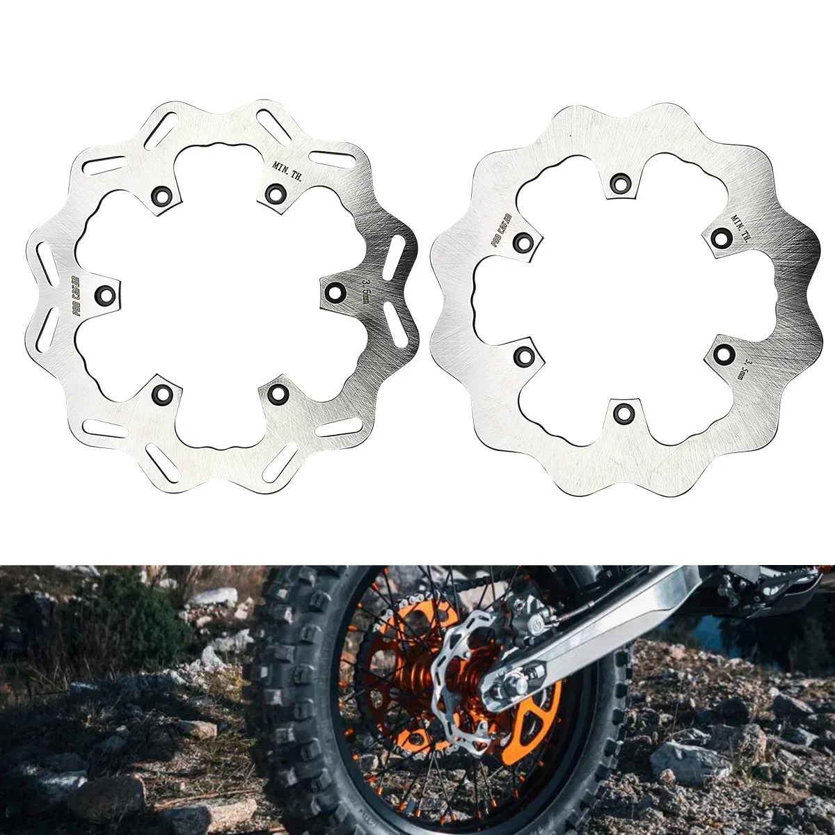 

Motorcycle Rear Brake Discs For KTM EXC EXCF SX SXF XC XCW XCF TPI Six Days 125 200 250 300 350 450 500 FE TE FC TC TX 1994-2023