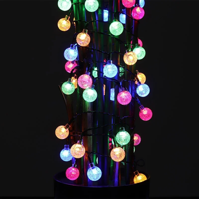 

8 Mode Solar String Lights 50LED Globe Fairy Waterproof Lights Outdoor for Garden Yard Home Christmas Parties Wedding Festival