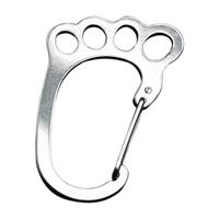 Heroclip Mini Heavy Duty Carabiner Cute Foot Shape Key Hook With Foot Design Smooth Surface And Stainless Steel For Travel