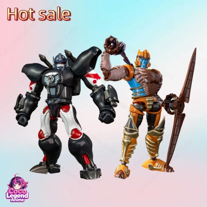 

In Stock YOLOPARK Beast Wars AMK Optimus Primal & Dinobot Articulated Action Figures with Weapons Toys Collectibles Gifts