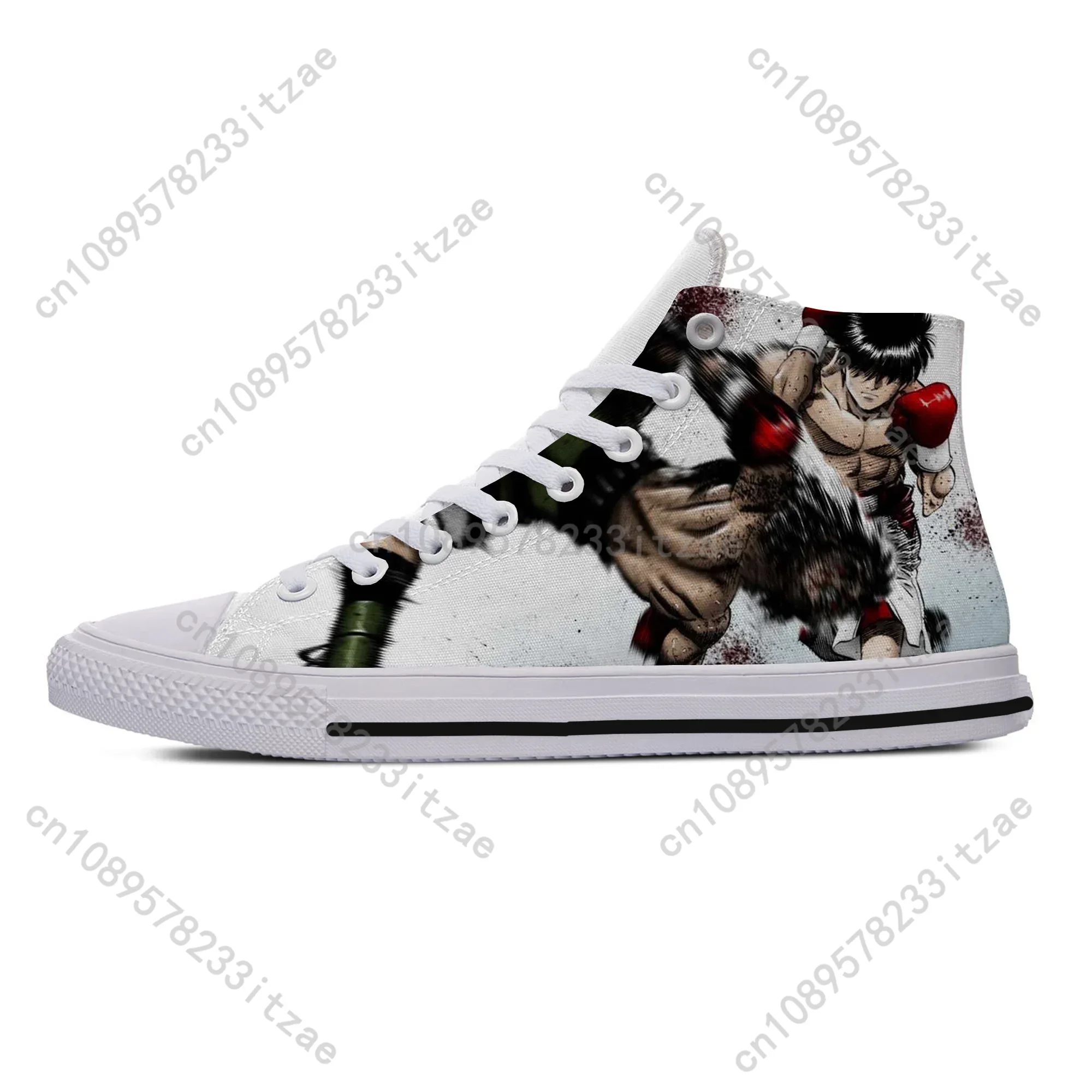Hot Cool Women Men Japan Anime Hajime No Ippo Shoes Lightweight Leisure Comfortable Canvas Shoes High Help Classic Board Shoes