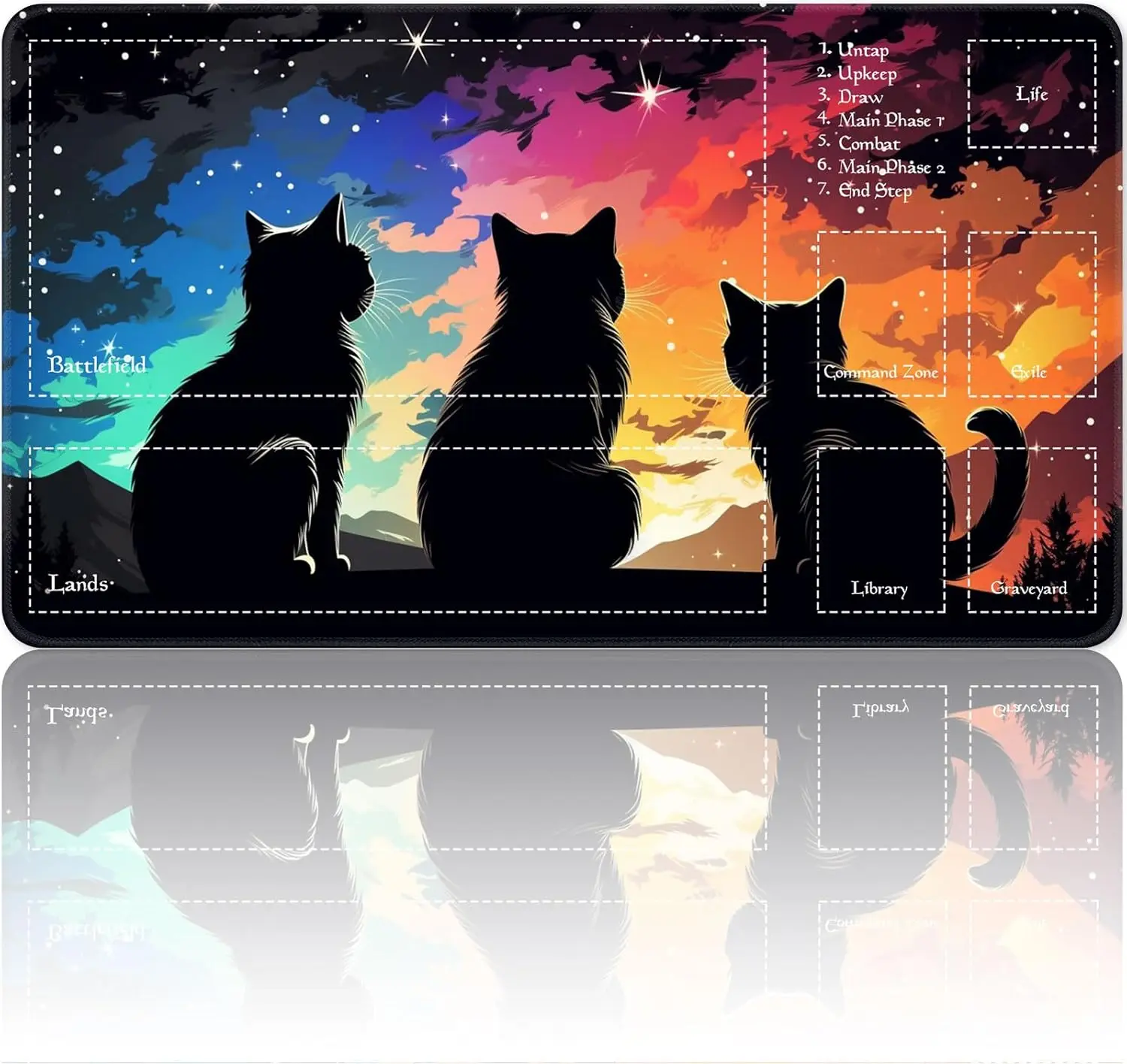 

Three Cats Game pad, high-quality, anti-slip rubber, washable surface, mouse pad, computer accessories, high-definition printing