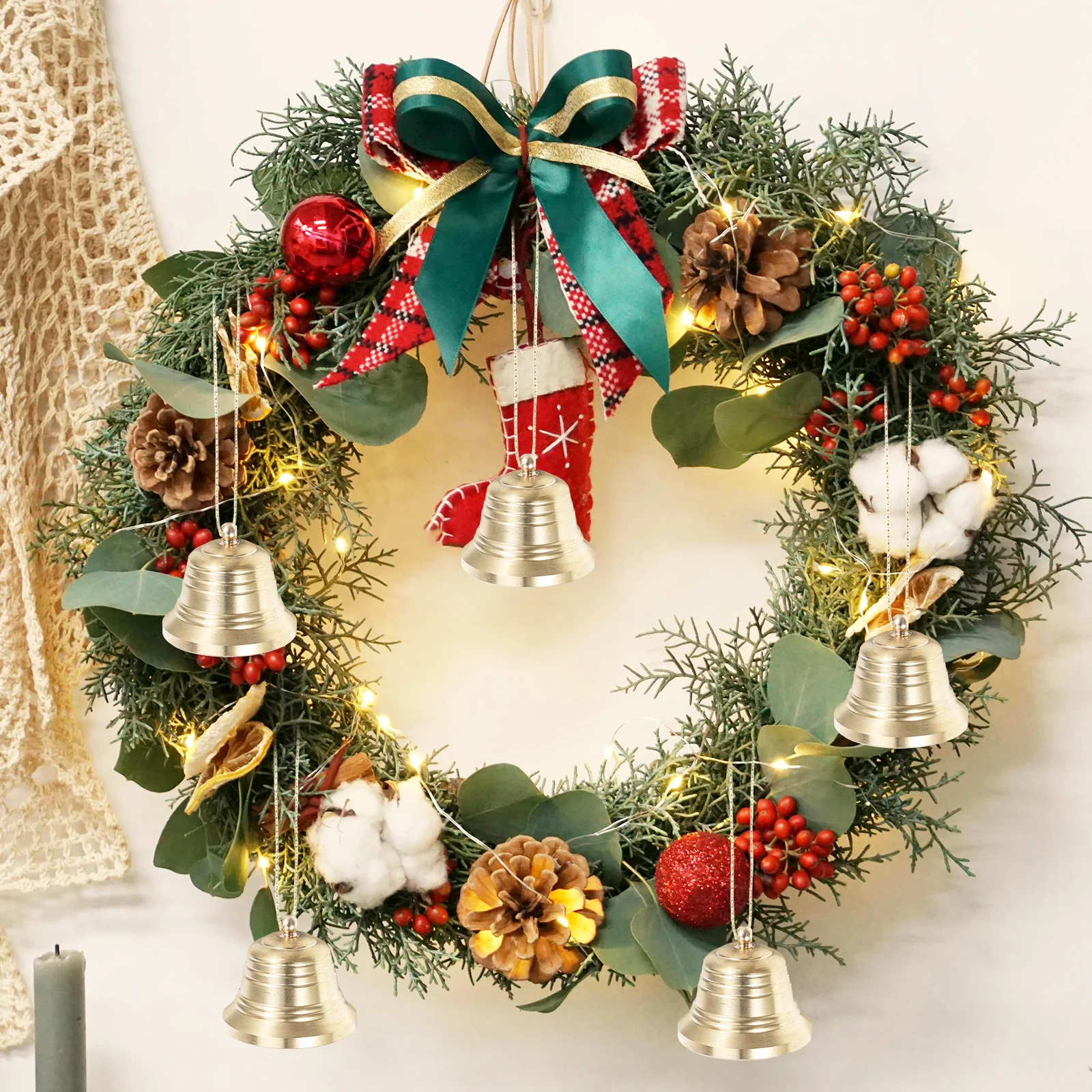 

2pcs Retro Copper Bells Vintage Craft Wind Chimes For Home Decor Outdoor Hanging Bell Diy Japanese Style Small Copper Windchime