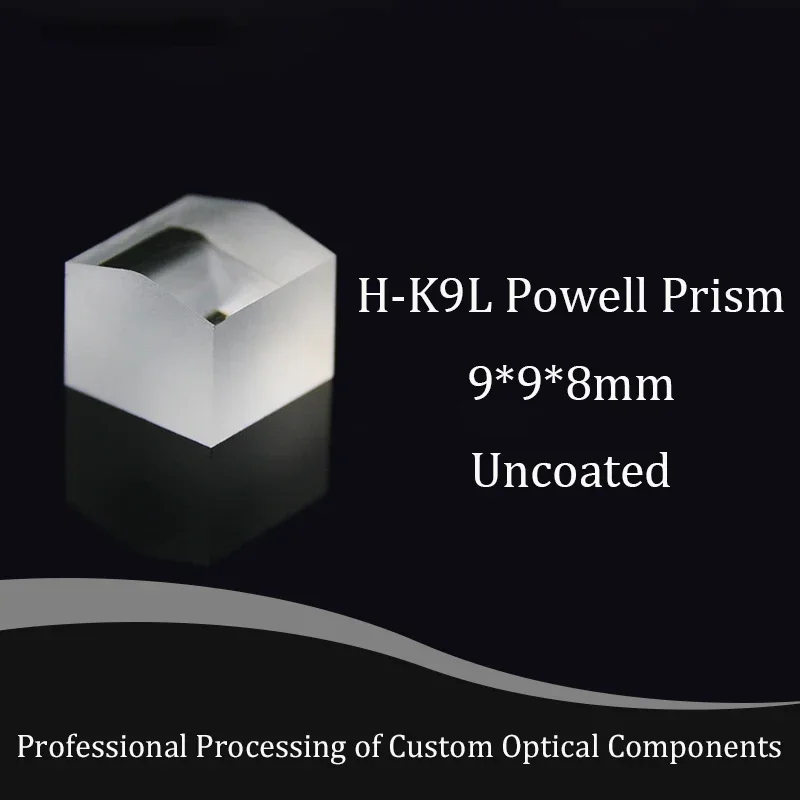 Prisma do poder do vidro ótico, ponto claro, ângulo 15 graus, diâmetro de 2.4mm, H-K9L, material do prisma
