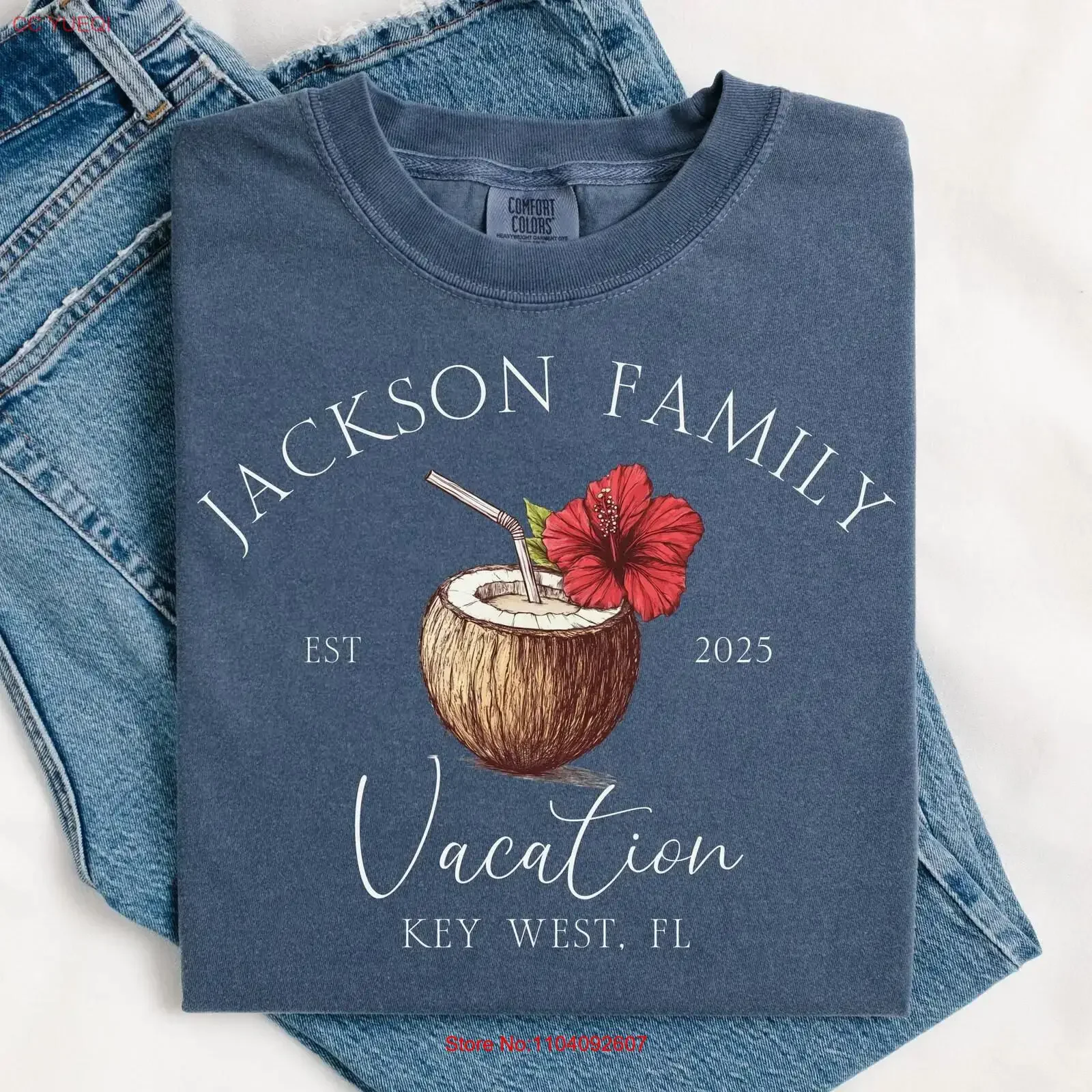 Family Beach Vacation T shirts Custom Name Destination Shirt Personalized Matching Group vintage Washed Soft streetwear
