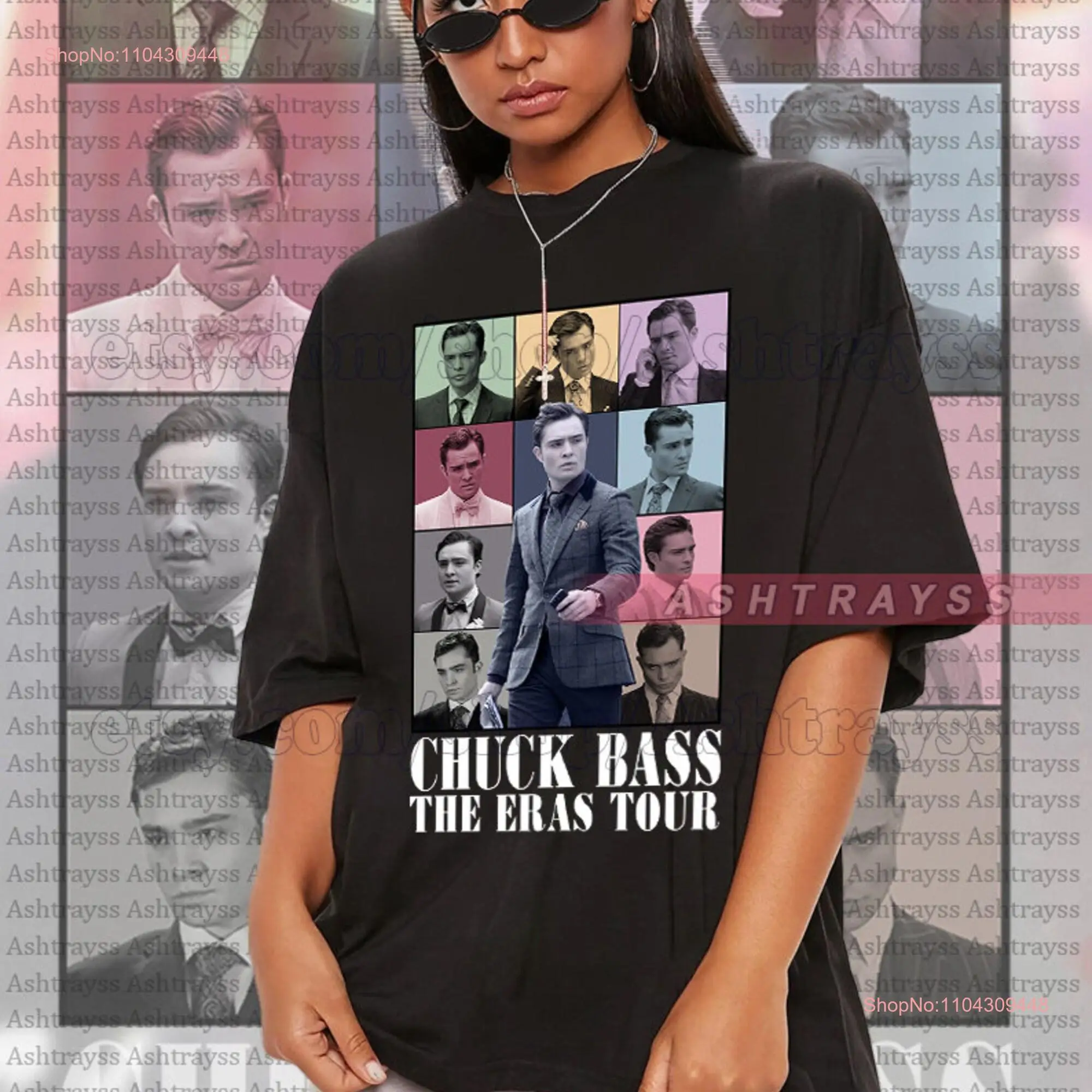 Chuck Bass Ed Westwick The Eras Tour tee long or short sleeves