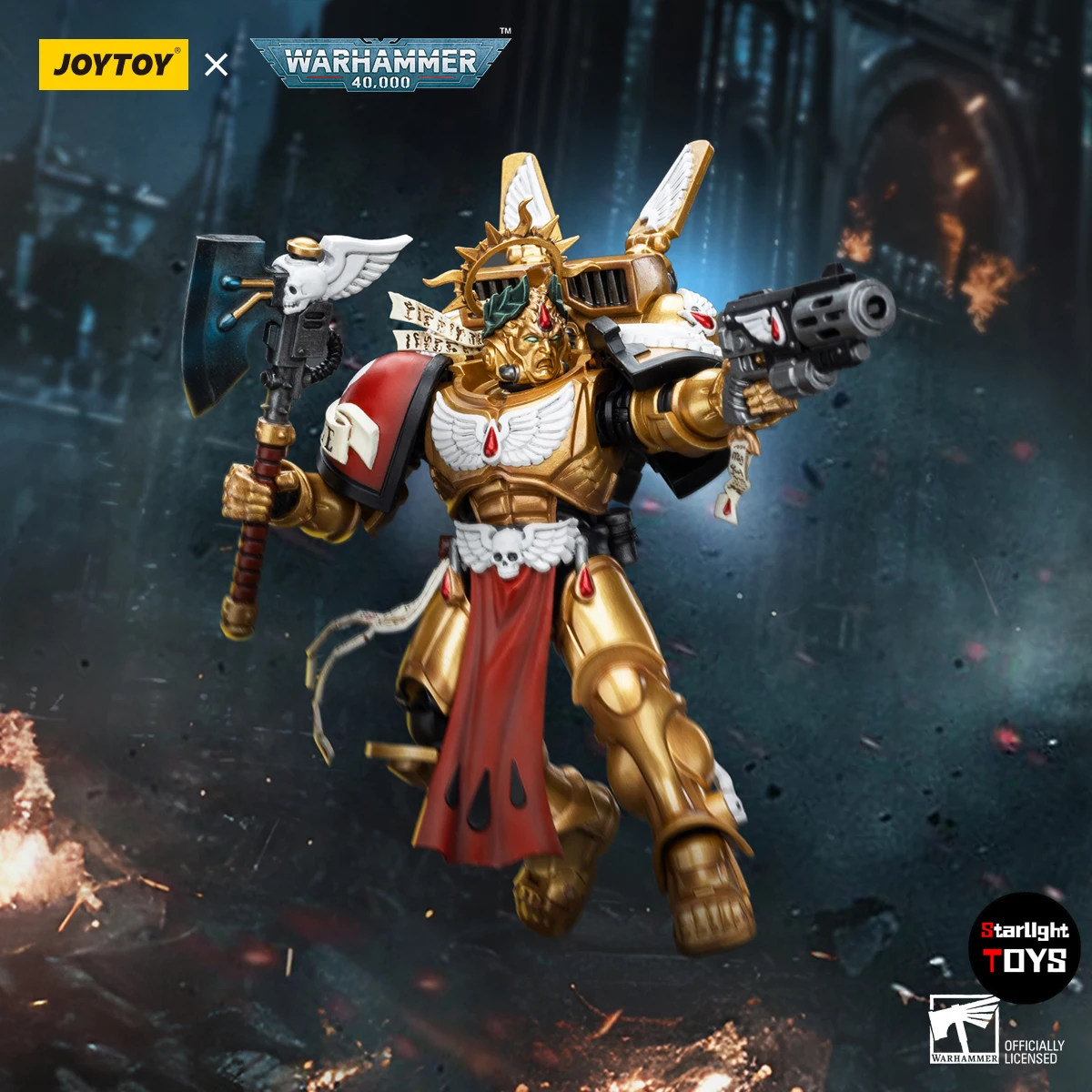 【متوفر】JOYTOY 1/18 عمل الشكل Warhammer 40K ملائكة الدم قائد دانتي لعبة مجسمة دمية #2