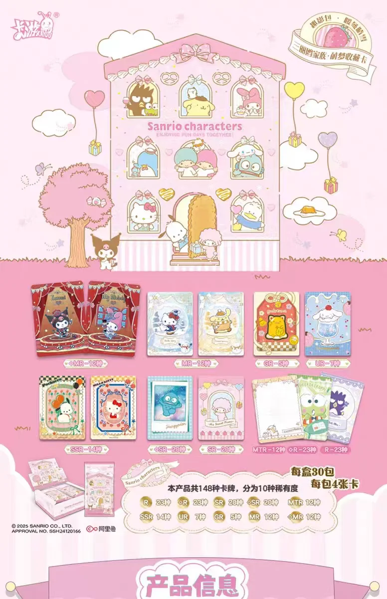 KAYOU Original Authentische Sanrio Exquisite Sammelkartenkollektion – PR Hello Kitty Sammelkartenspielzeug als Weihnachtsgeschenk – Detail 7