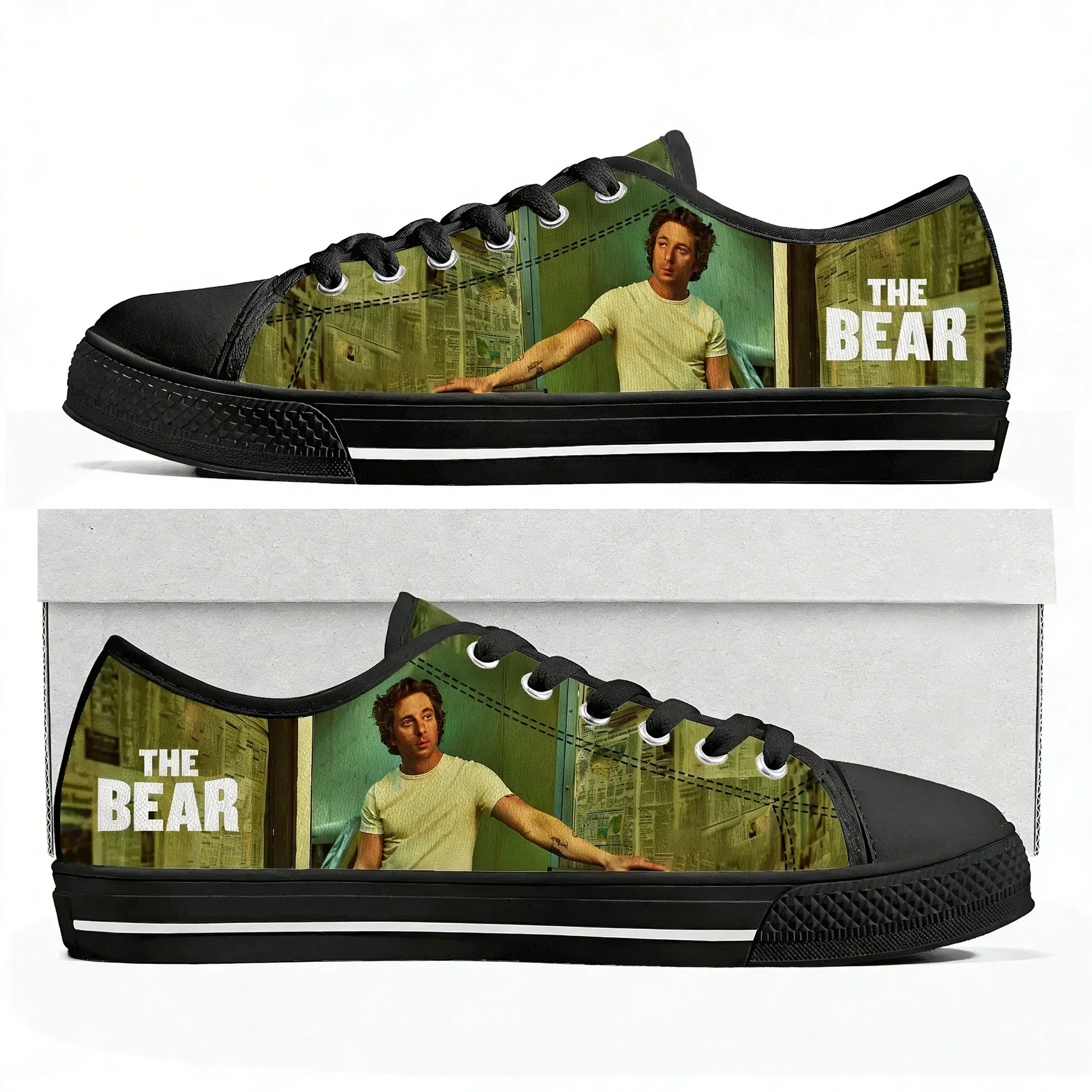 The Bear TV Series Low Top Sneakers Mens Womens Teenager Jeremy Allen White Canvas Sneaker Couple Casual Shoes Customize Shoe