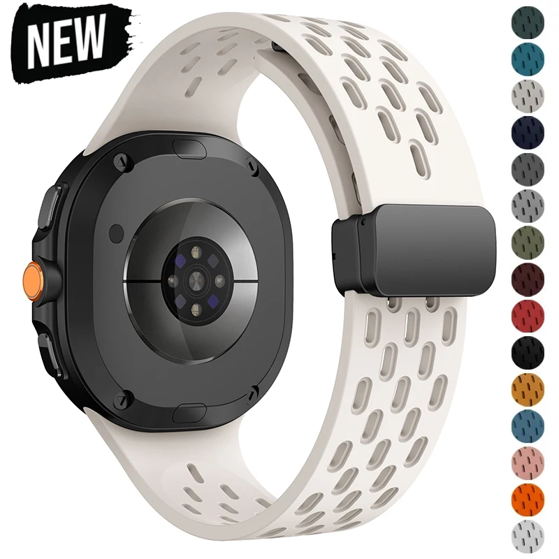 

Breathe Magnetic Strap for Samsung Galaxy Watch Ultra Series 47mm Watch 8 7 6 5 4 40/44mm Classic 43/46mm Silicone Band Bracelet