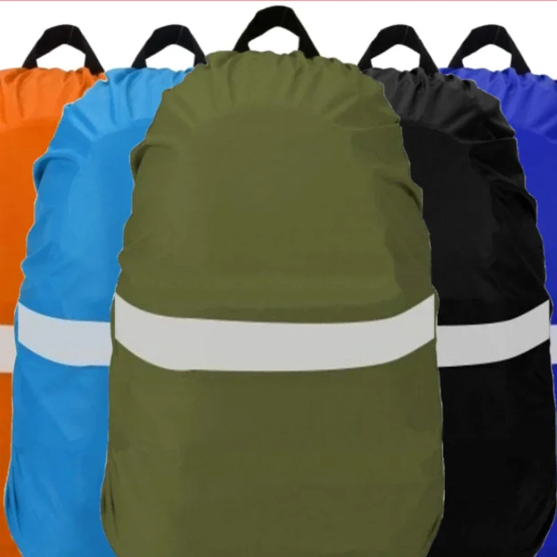 Waterproof Reflective Backpack Rain Cover, Tactical Bag, Outdoor, Camping, Hiking, Climbing, Dust Raincover, Fashion, 20L-60L