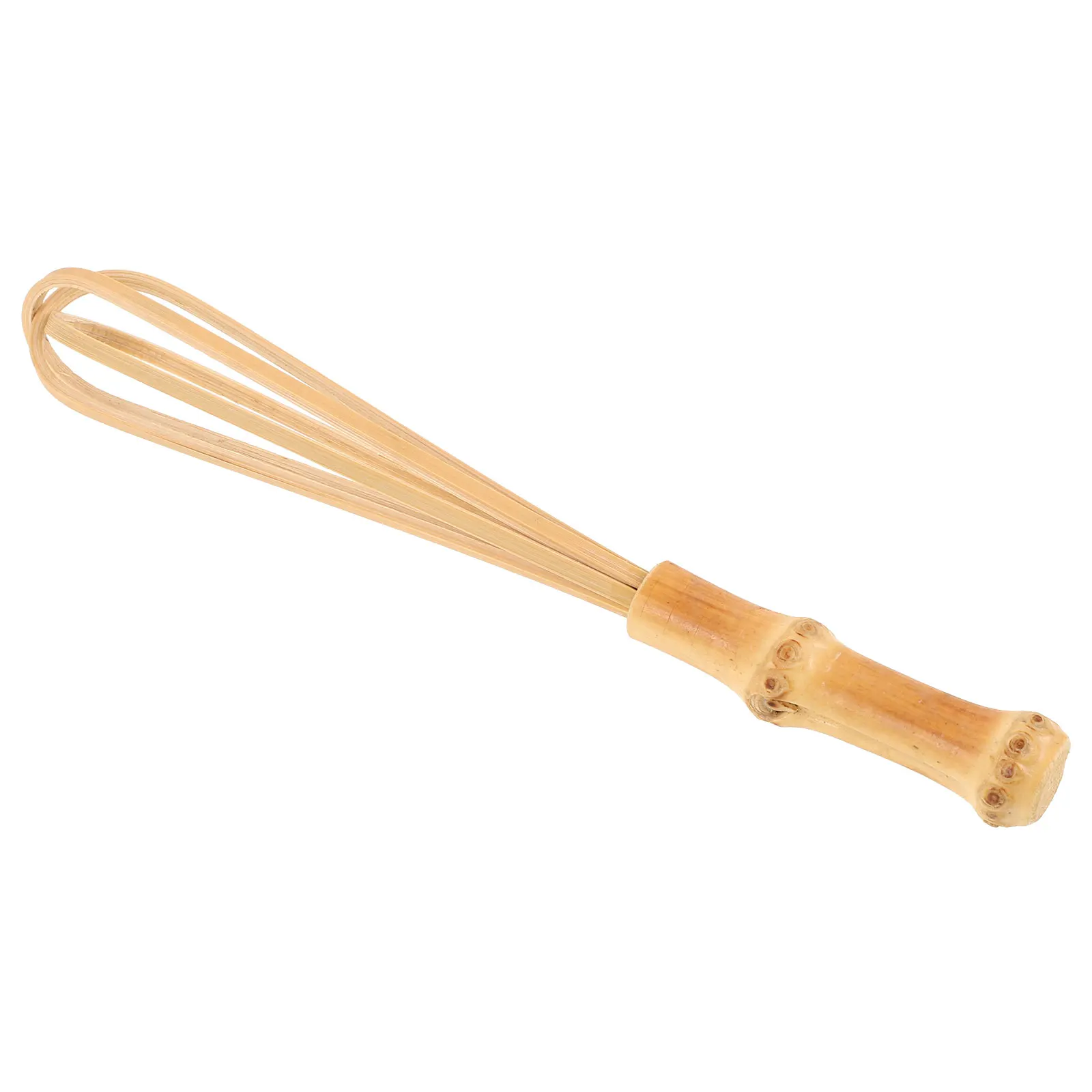 

Bamboo Egg Whisk Small Size Mini Bamboo Whisk for Eggs Cream Stirrer Handheld Manual Kitchen Tool Lightweight Practical Baking
