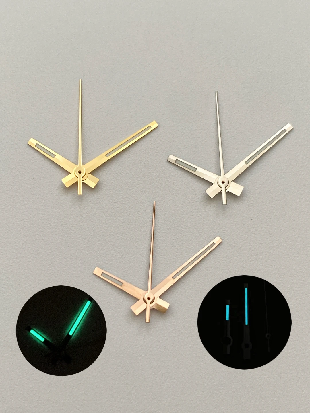 8*12*12.5mm NH35 Watch Accessories Hand for NH35 NH36 Movement Watch Needle Hands for Datejust Green Luminous Silver Gold