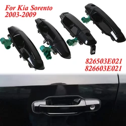 826503E021 826603E021 836503E021 836603E021 Front Rear Left Right Exterior Door Handle ABS LHD Black For Kia Sorento 2003-2009