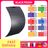 ALLPOWERS Flexible Solar Panel 100W Monocrystalline Solarpanel Solar Module Solar Cell Photovoltaic for Boat Roofs Garden RV
