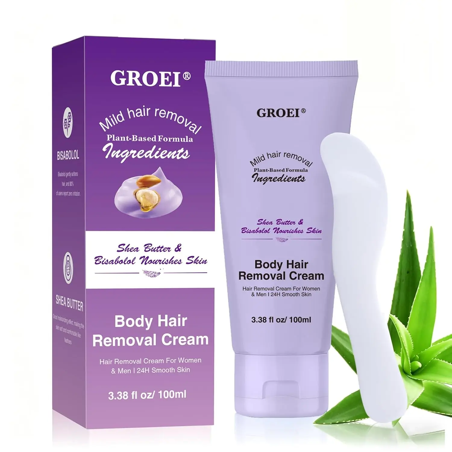 Hair Removal Cream for Women and Men:Private Hair Removal Cream for Body,Underarms, Bikini, Arms & Legs - Painless Flawless Soothing Depilatory Cream for All Skin Types