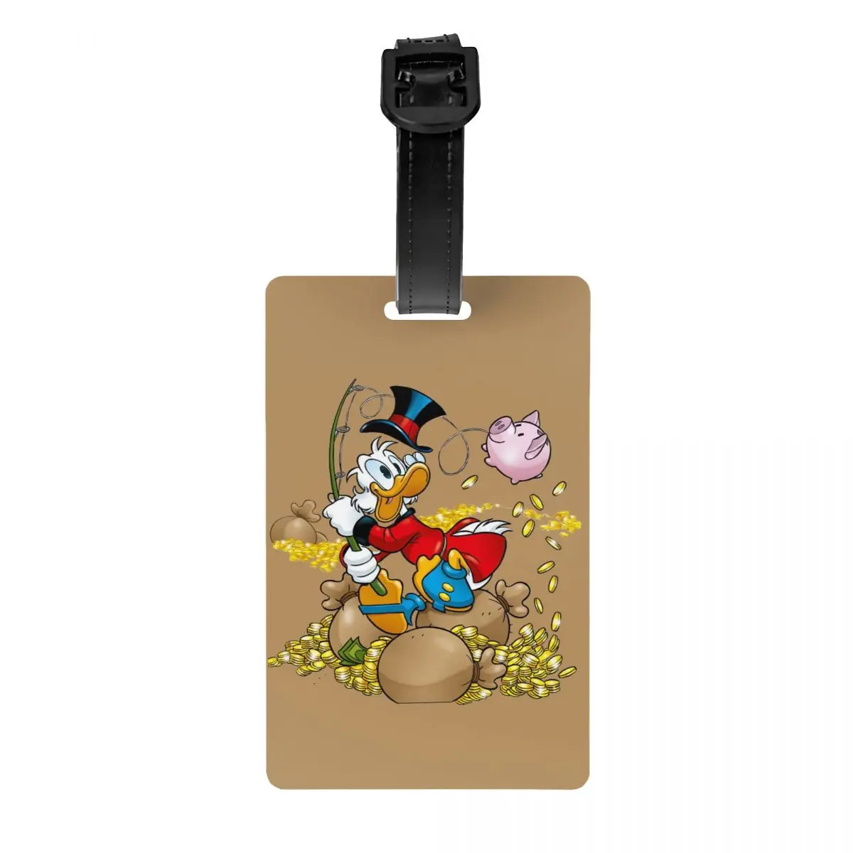 

Изготовленная на заказ багажная бирка Дональда Дака с именной карточкой, конфиденциальная обложка, идентификационная этикетка для дорожной сумки, чемодана