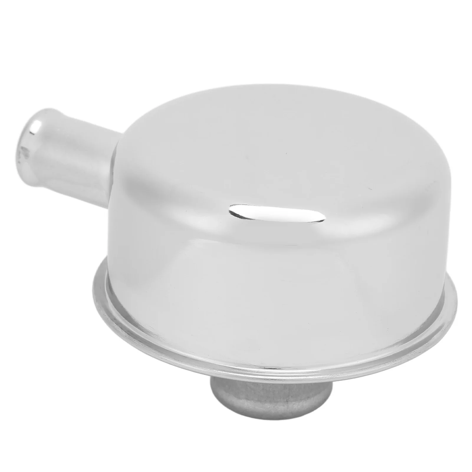Round Valve Cover Breather Push In Style Highly Polished Breather Device with Vent Tube for Chevy for Ford for SBC BBC SBF 350