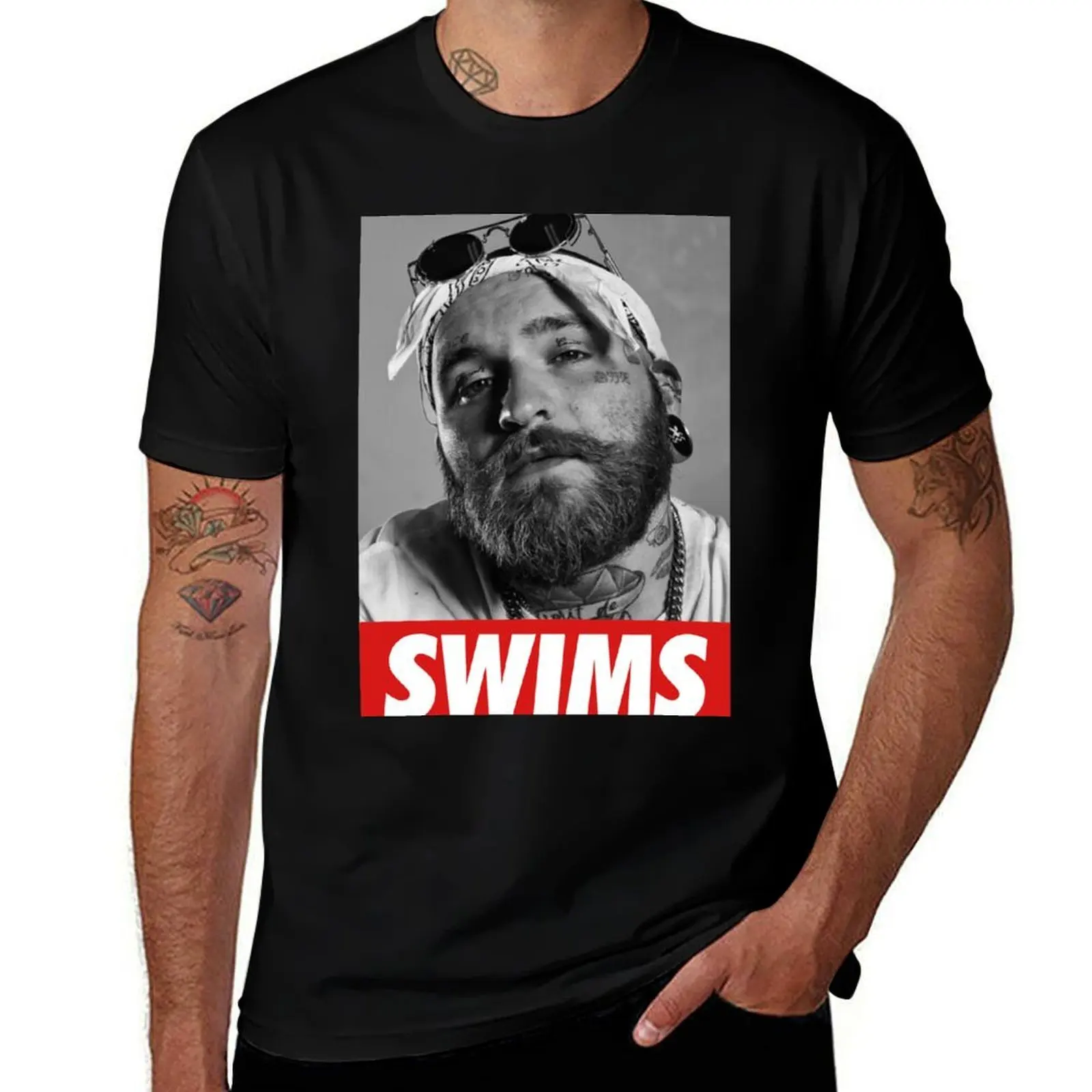 

TEDDY SWIMS T-Shirt mens graphic t shirts t shirt man cotton T-Shirt