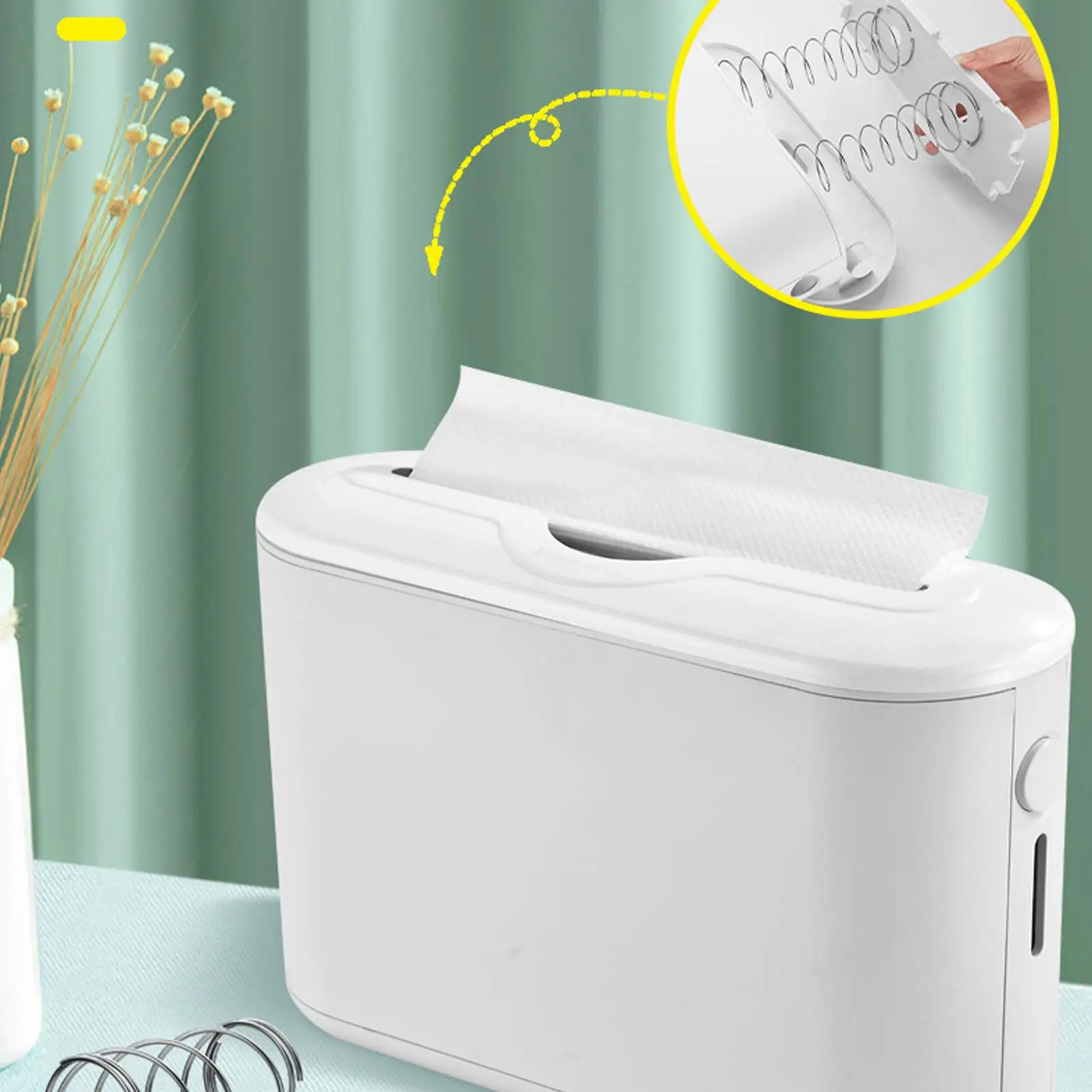 

Tissue Box Cover Toilet Paper Organizer With Viewing Window 9-Inch Opening Facial Tissue Holder For Bathroom Bedroom Counter