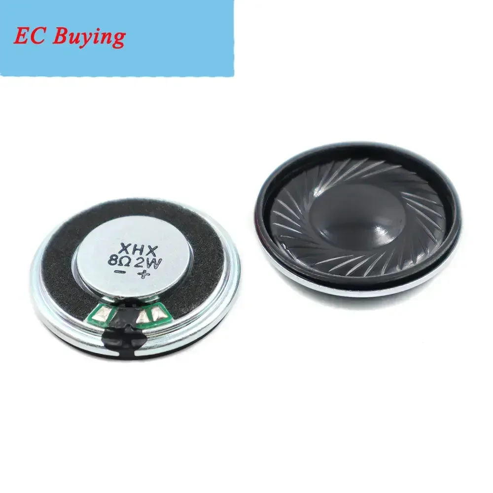 2개/묶음 30MM 8옴 2W 철제 케이스 내장 자석 스피커 초슬림 30*5.5MM 직경 30MM 8옴 2W 라우드 스피커