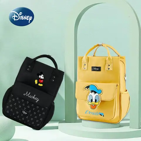 Disney New Diaper Bag Backpack Luxury Brand Original Fashion Baby Diaper Bag Backpack Cartoon Cute Storage Baby Bag High Quality