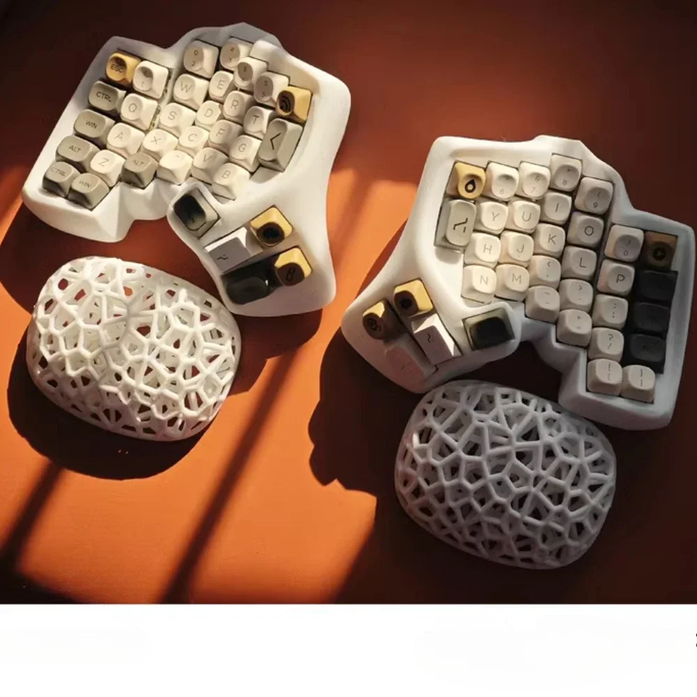 Redox Manuform Split-toetsenbordkit 60% op maat Hot Swapping Bedraad Single-mode Ergonomie Oppervlakken Split mechanische toetsenbordkit