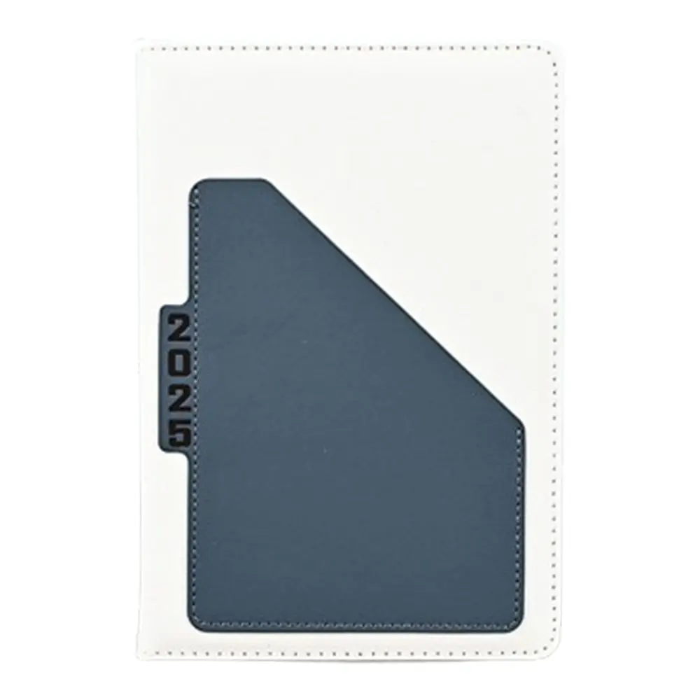 Horario anual 2025, cuaderno con horario, diario A5, planificador de trabajo de oficina, textura de 312 páginas, cuaderno de Plan de eficiencia de cuero PU