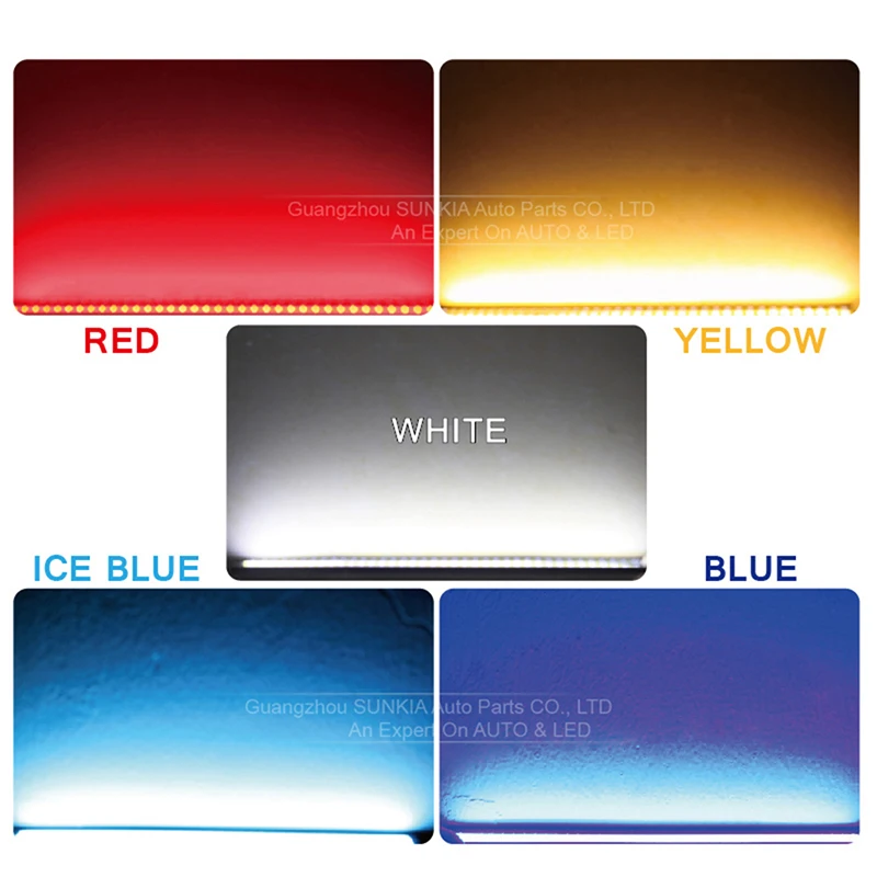 1Pcs 17CM Car LED COB Daytime Running Light Strip 12V Auto DRL Driving Parking Fog Lamp Waterproof for Truck Vehicle Decoration