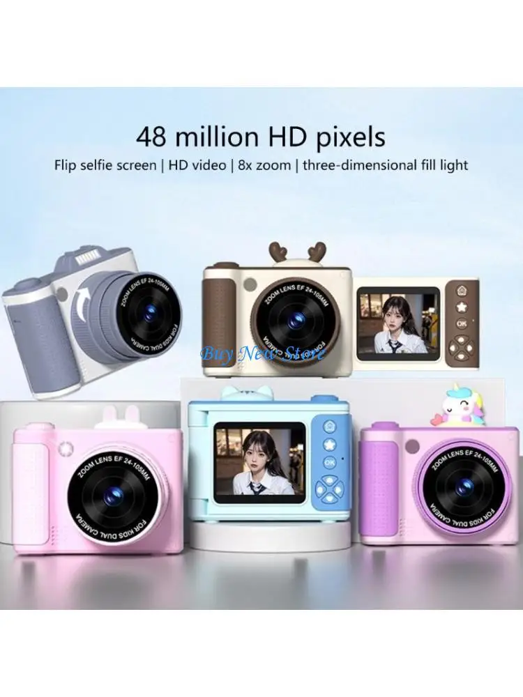 

20CE Fun Kids Camera With USB Charging Kids Camcorder Perfect For Capturing Memory On Travel Cameras Birthday Gift for Kids