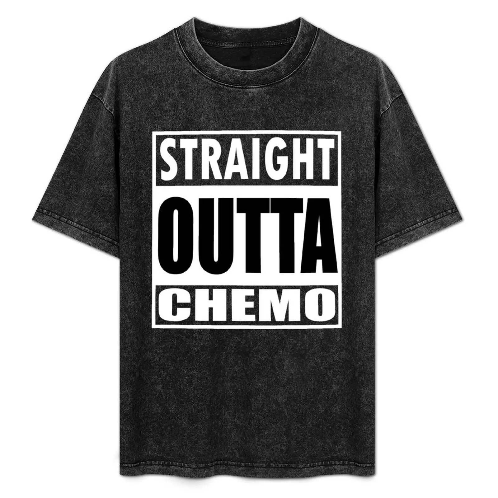 

Straight Outta Chemo - Chemotherapy Battle Cancer T-Shirt anime stuff plus size tops graphic tee shirt cotton t shirt men