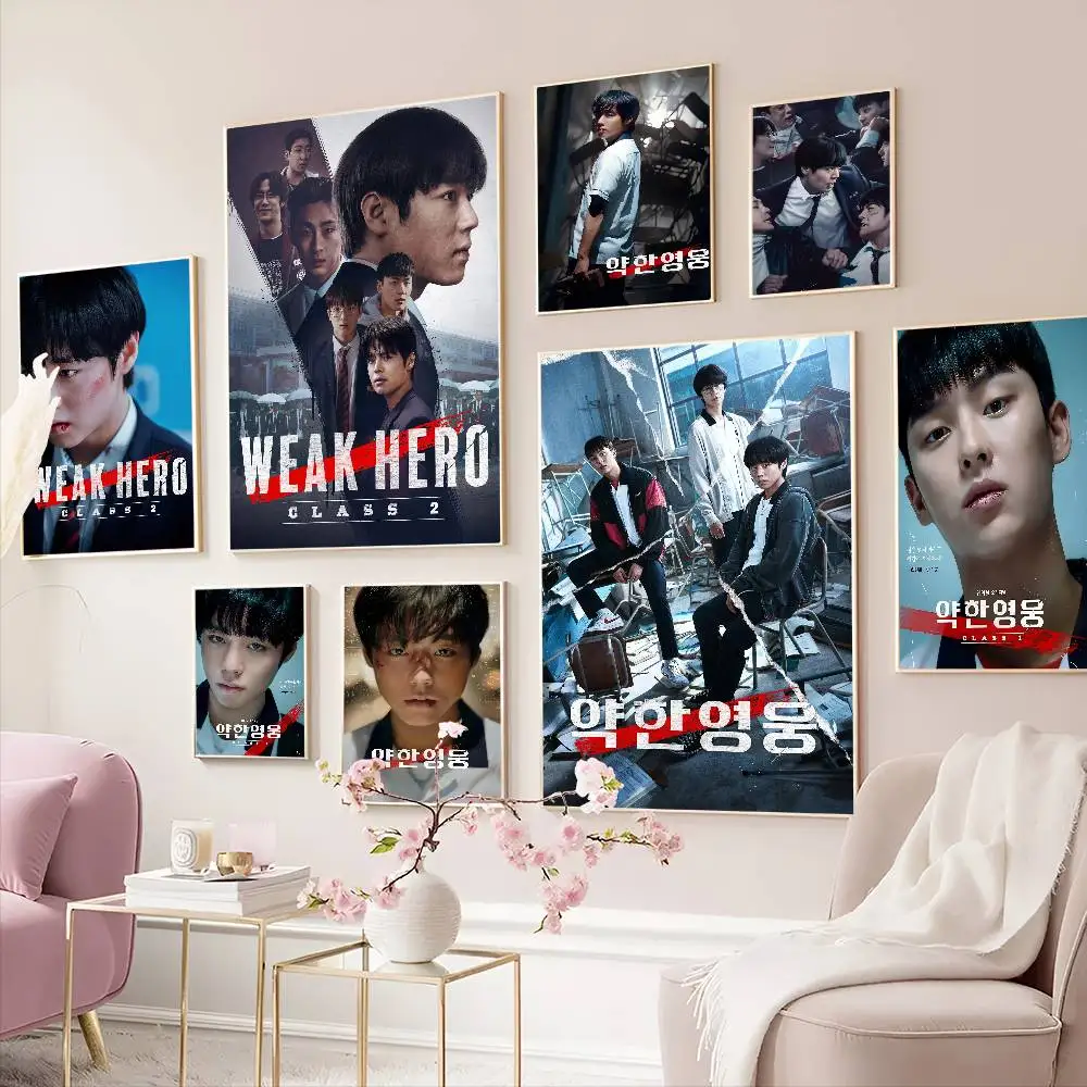 Korean Tv Series W-Weak Hero Class 1 2 Whitepaper Poster HD Quality Poster Wall Art Painting Study Room Wall Decor