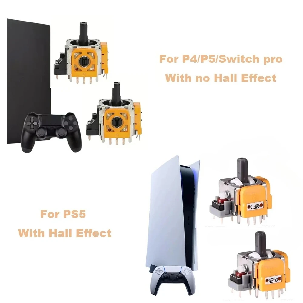 

3D аналоговый джойстик с эффектом Холла для контроллера PS5, аксессуары, сменный джойстик для большого пальца для Playstation 5, запасные части для геймпада