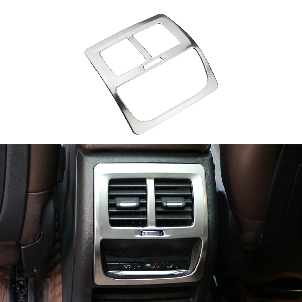 Car Rear AC Air Conditioning Outlet Vent Cover Sticker Trim for BMW X3 G01 X4 G02 2018 2019 2020 2021 2022 Interior Accessories