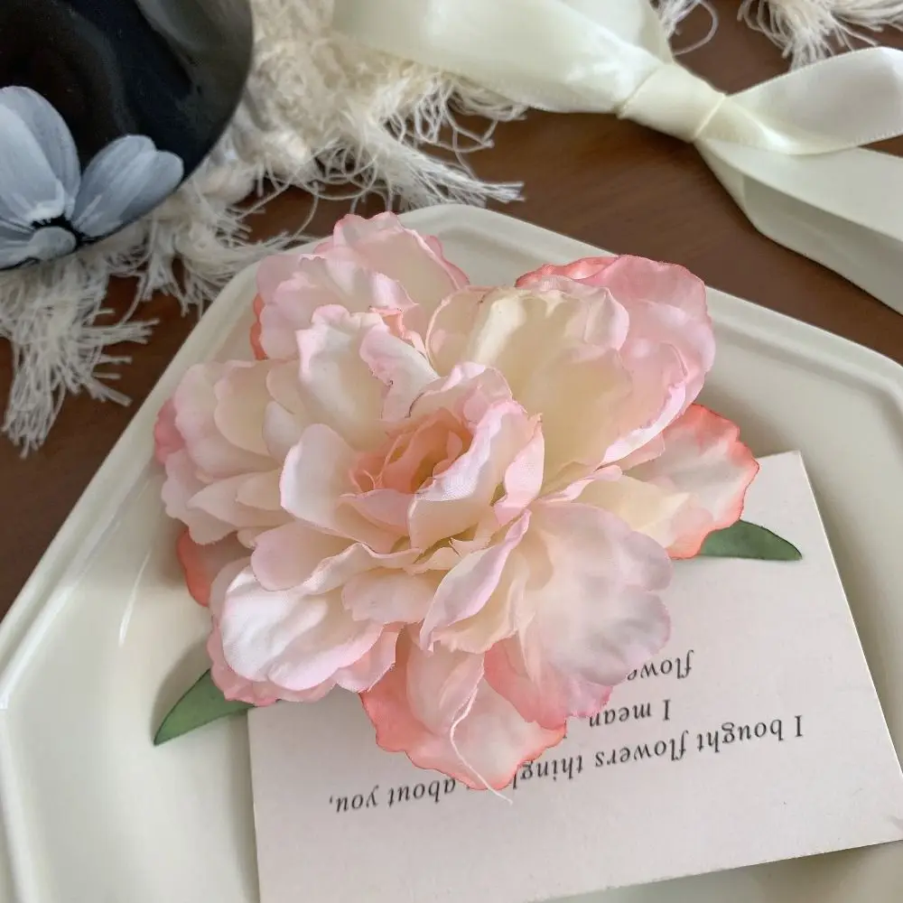 

Cloth Simulation Flower Hair Clip Bohemian Style Seaside Vacation Headwear Rose Hairpin Duckbill Clip Female Hair Accessories